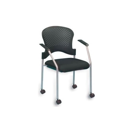 Raynor Marketing Eurotech Breeze Side Chair - Black Fabric - Non-Adjustable Arms FS8270